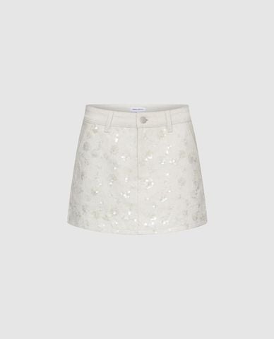  URBAN REVIVO - Quần short giả váy nữ đính sequin 