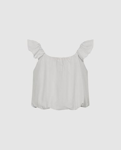  URBAN REVIVO - Áo hai dây nữ bản rộng cổ vuông 