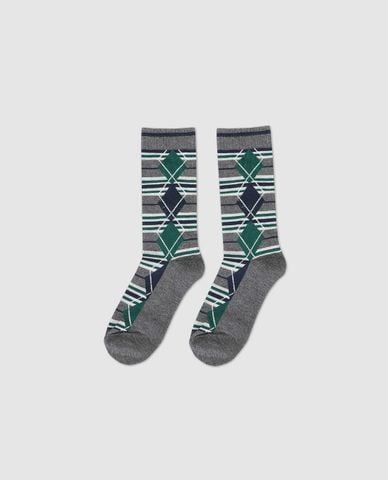  URBAN REVIVO - Vớ unisex cổ cao dệt họa tiết 