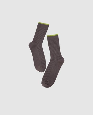  URBAN REVIVO - Vớ nam cổ cao in chữ 