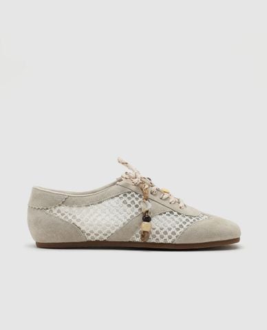  URBAN REVIVO - Giày sneakers nữ cổ thấp phong cách retro 