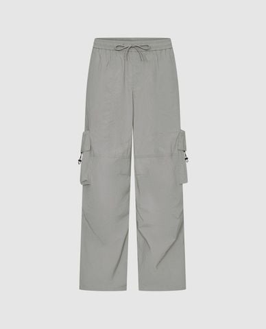  URBAN REVIVO - Quần ống rộng nam lưng thun Flap Pocket 