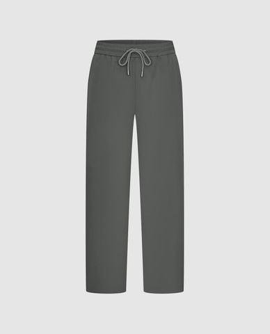  URBAN REVIVO - Quần nam ống đứng lưng thun phối dây rút 