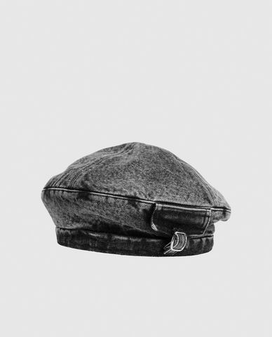  URBAN REVIVO - Nón beret nữ Distressed Denim 