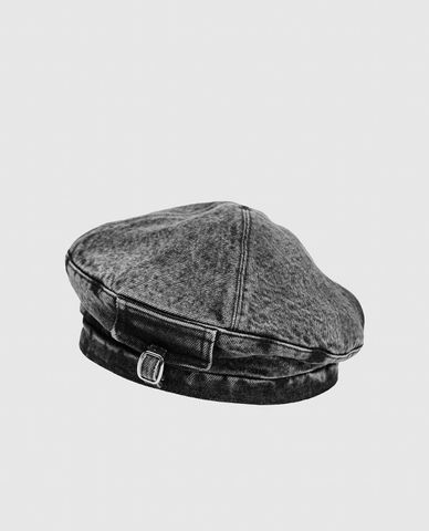  URBAN REVIVO - Nón beret nữ Distressed Denim 