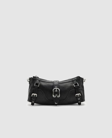  URBAN REVIVO - Túi đeo vai nữ phom chữ nhật khóa kim loại 