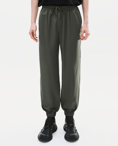  URBAN REVIVO - Quần jogger nam lưng thun phối dây rút 