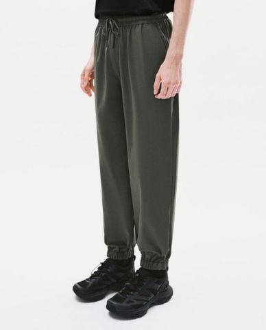  URBAN REVIVO - Quần jogger nam lưng thun phối dây rút 