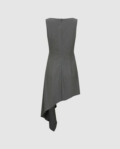 URBAN REVIVO - Đầm sát nách mini vạt bất đối xứng 