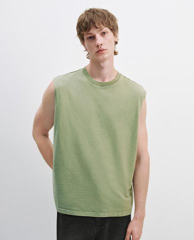  URBAN REVIVO - Áo ba lỗ nam phong cách tối giản 