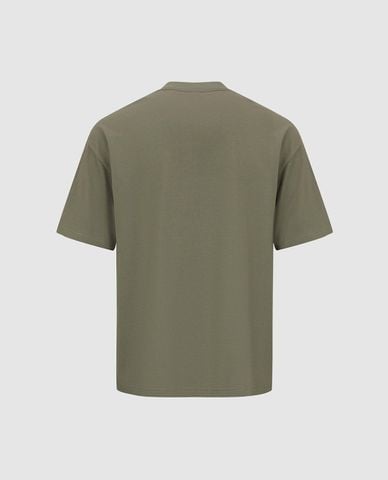  URBAN REVIVO - Áo thun nam cổ tròn tay ngắn thêu họa tiết 
