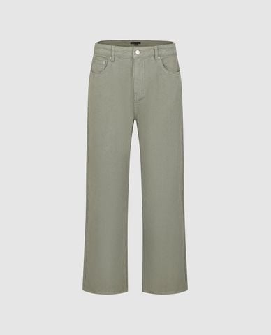  URBAN REVIVO - Quần jeans nam ống đứng cổ điển 