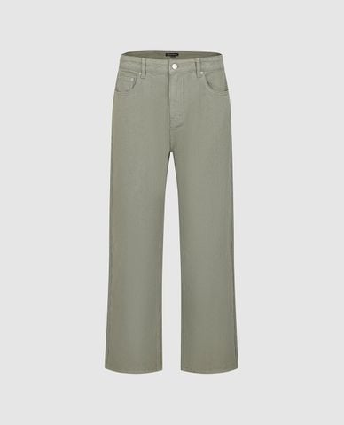  URBAN REVIVO - Quần jeans nam ống đứng cổ điển 