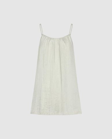  URBAN REVIVO - Áo hai dây nữ xếp li phom suông 