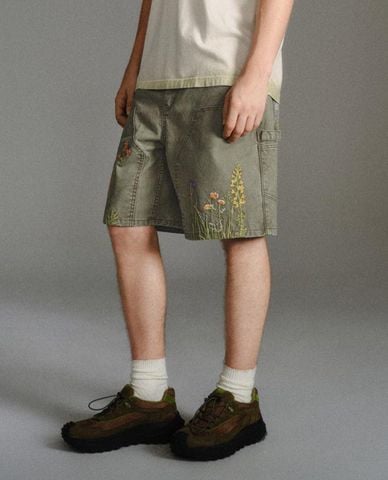  URBAN REVIVO - Quần short jeans nam Leisure 