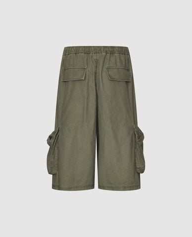  URBAN REVIVO - Quần short nữ ống rộng phối túi hộp 