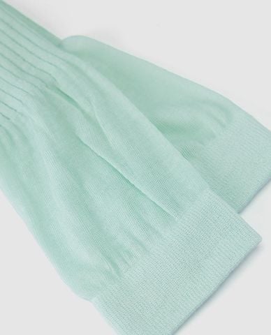  URBAN REVIVO - Vớ nữ cổ cao dệt gân 