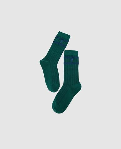  URBAN REVIVO - Vớ unisex cổ cao viền sọc 