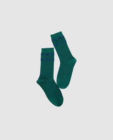  URBAN REVIVO - Vớ unisex cổ cao viền sọc 