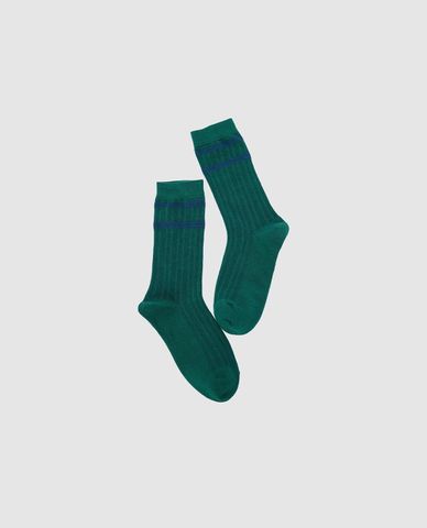  URBAN REVIVO - Vớ unisex cổ cao viền sọc 