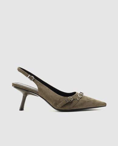  URBAN REVIVO - Giày sandals cao gót nữ mũi nhọn 