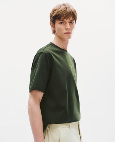  URBAN REVIVO - Áo thun nam cổ tròn tay ngắn in chữ 