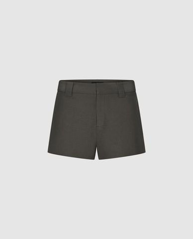  URBAN REVIVO - Quần short ngắn nữ lưng cao thanh lịch 