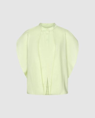  URBAN REVIVO - Áo kiểu nữ cổ trụ cánh dơi thời thượng 