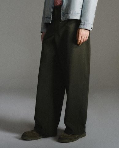  URBAN REVIVO - Quần nam ống đứng hiện đại 