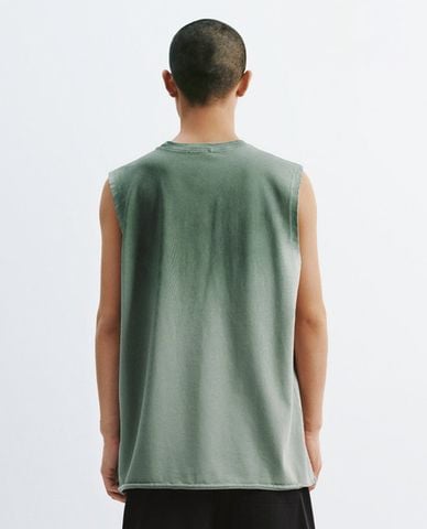  URBAN REVIVO - Áo sát nách nam cổ tròn in họa tiết 