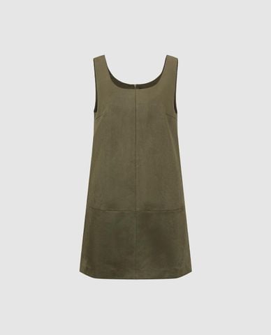  URBAN REVIVO - Đầm sát nách mini nữ cổ vuông 