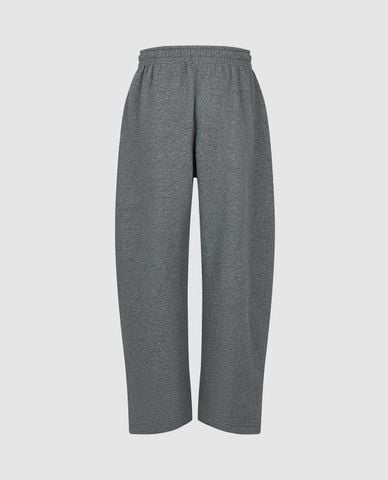  URBAN REVIVO - Quần nữ ống rộng lưng thun dây rút 