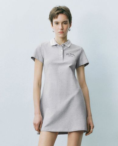  URBAN REVIVO - Đầm polo mini tay ngắn thời trang 