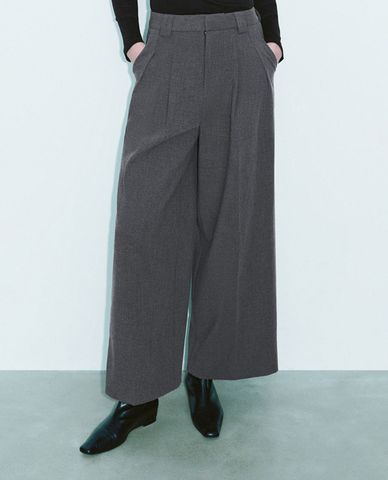  URBAN REVIVO - Quần nữ ống rộng trẻ trung 