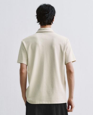  URBAN REVIVO - Áo polo nam cổ bẻ tay ngắn thanh lịch 