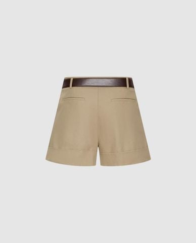  URBAN REVIVO - Quần short nữ ống rộng kèm thắt lưng 