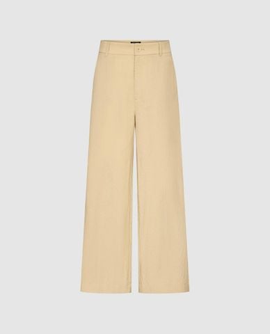  URBAN REVIVO - Quần nữ ống rộng lưng cao thanh lịch 