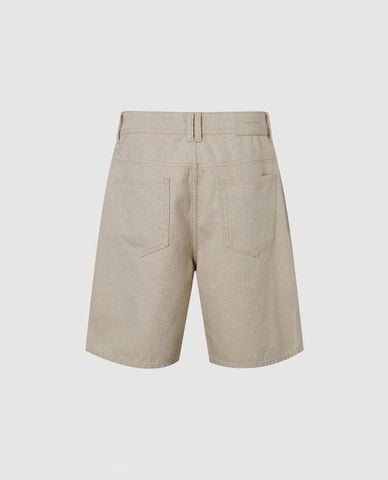 URBAN REVIVO - Quần short jeans nam ngang gối Leisure 