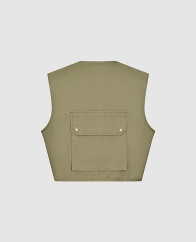  URBAN REVIVO - Áo khoác gilet nam Leisure Utility 