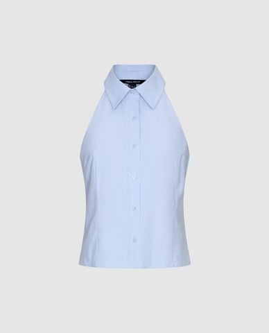  URBAN REVIVO - Áo sát nách nữ cổ sơ mi thanh lịch 