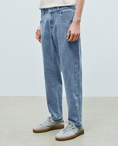  URBAN REVIVO - Quần jeans nam ống đứng hiện đại 