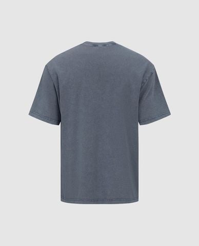  URBAN REVIVO - Áo thun nam cổ tròn tay ngắn in họa tiết 