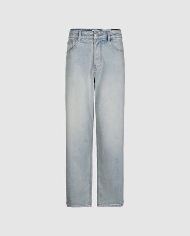  URBAN REVIVO - Quần jeans nam ống đứng wash bạc 