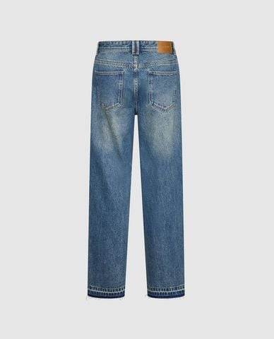  URBAN REVIVO - Quần jeans nam ống đứng wash bạc 