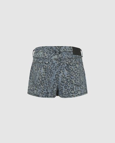  URBAN REVIVO - Quần short giả váy nữ họa tiết da báo 