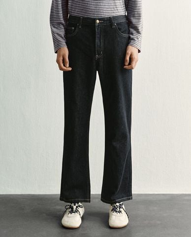  URBAN REVIVO - Quần jeans nam ống đứng hiện đại 