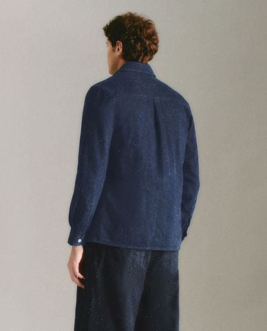  URBAN REVIVO - Áo sơ mi denim nam thanh lịch 