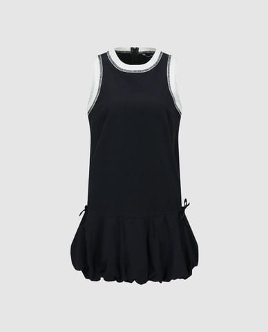  URBAN REVIVO - Đầm sát nách mini cổ tròn dáng phồng 