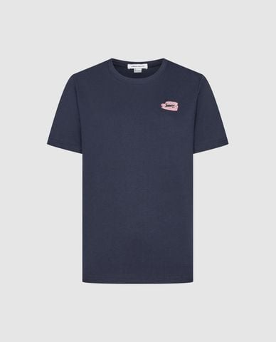  URBAN REVIVO - Áo thun nữ cổ tròn tay ngắn phối họa tiết 