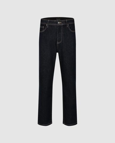  URBAN REVIVO - Quần jeans nam ống đứng phối túi 